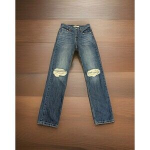 Levi's Low Pro Straight Leg Women's Dark Wash Jeans SZ 24